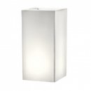 VASO IN RESINA SCHIO CUBO ALTO OUTDOOR CON LUCE