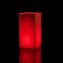 VASO IN RESINA SCHIO CUBO ALTO OUTDOOR CON LUCE